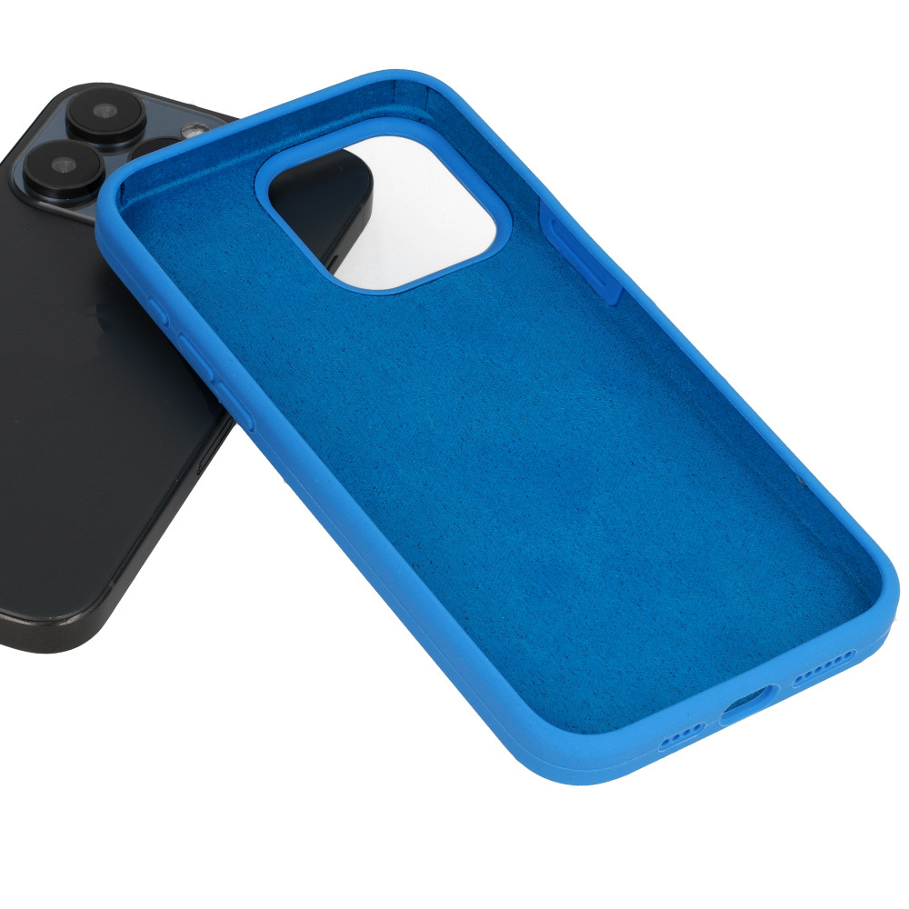 Silicone Lite Case do Samsung Galaxy A22 5G niebieski