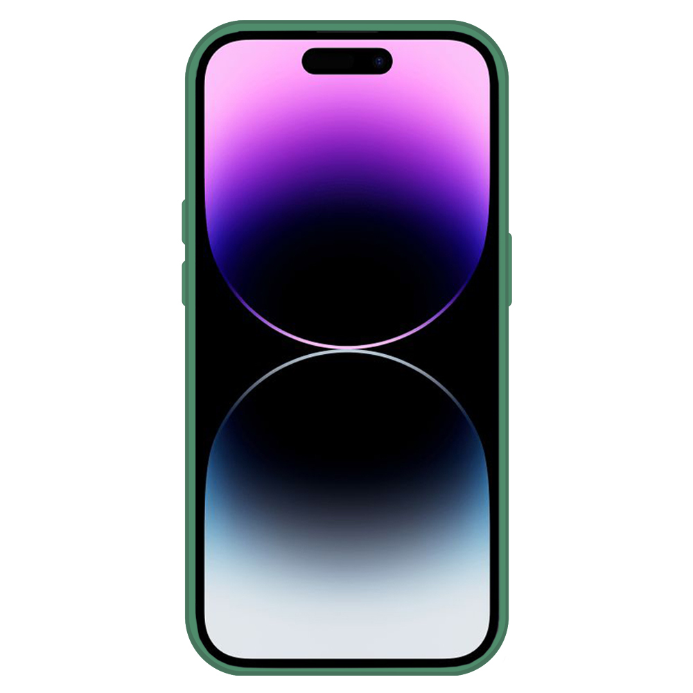 Kryt Silicone Premium pro Apple iPhone 14 Pro , barva zelená