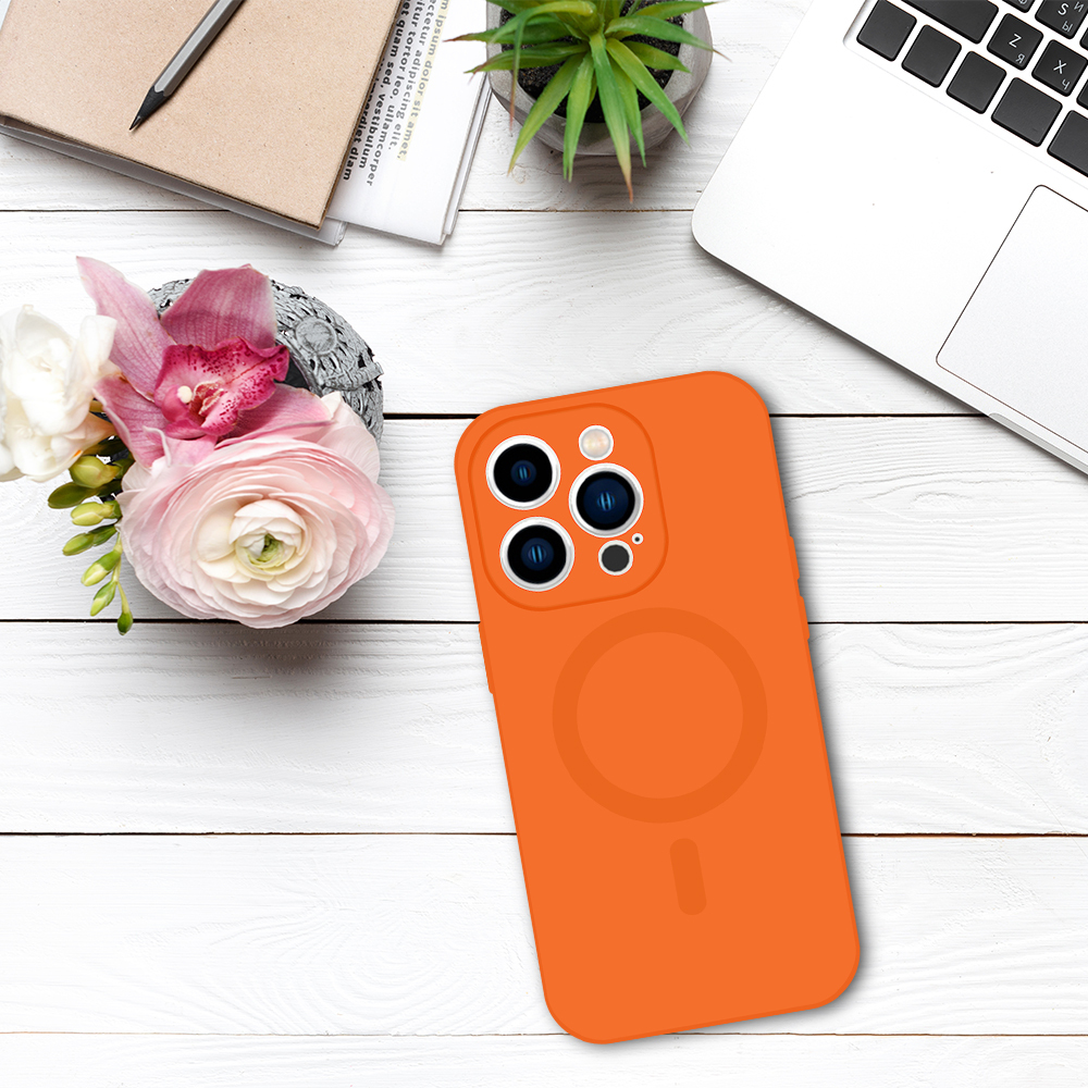 TEL PROTECT MagSilicone Case do Iphone 13 Pomarańczowy
