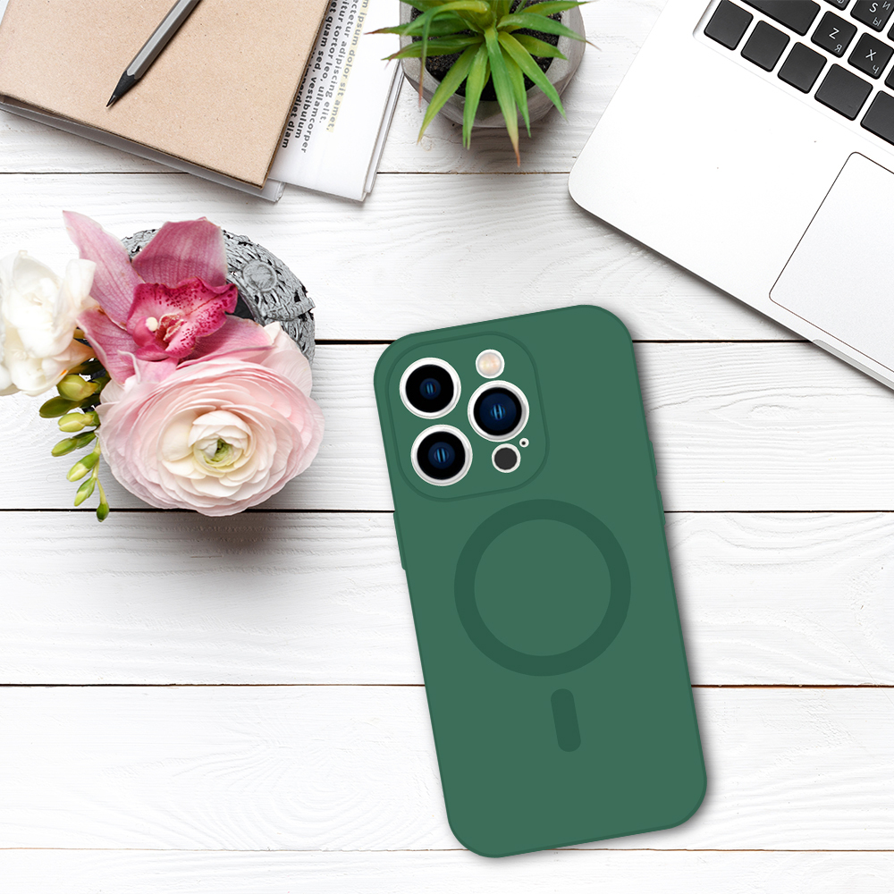 TEL PROTECT MagSilicone Case do Iphone 15 Zielony