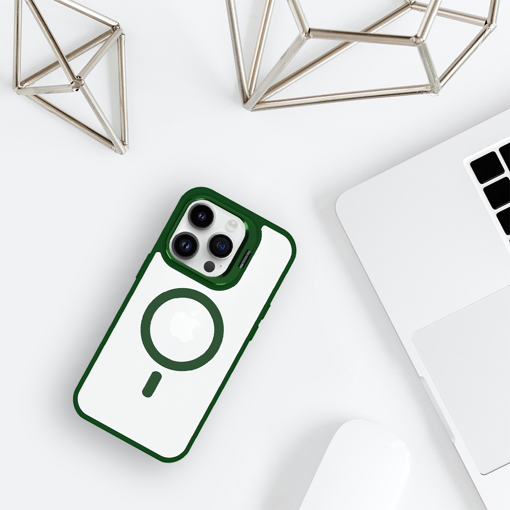 Tel Protect Kickstand Magsafe Case do Iphone 12 zielony