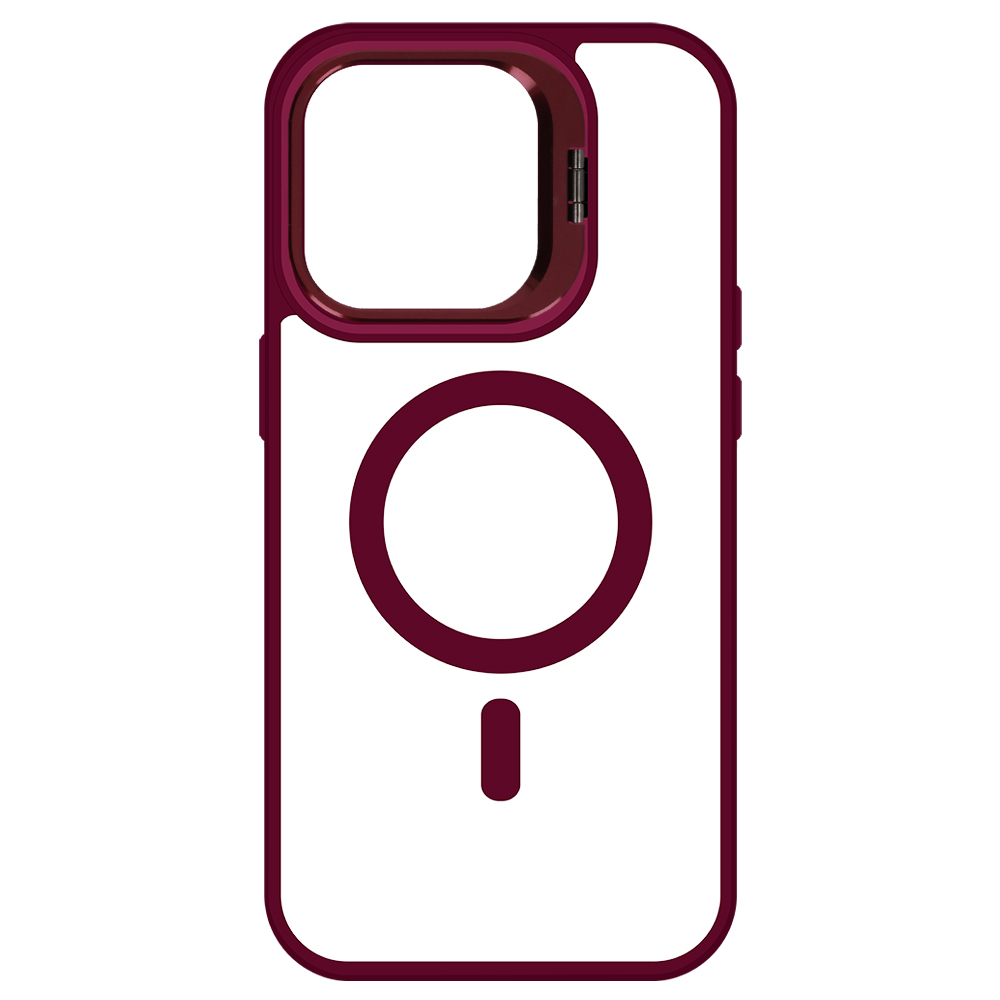 Tel Protect Kickstand Magsafe Case do Iphone 14 burgundowy