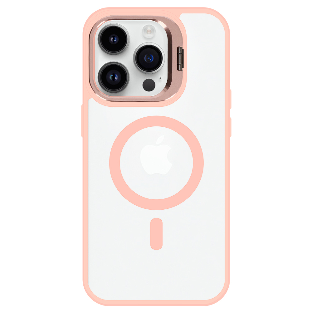 Tel Protect Kickstand Magsafe Case do Iphone 15 Pro Max jasnoróżowy