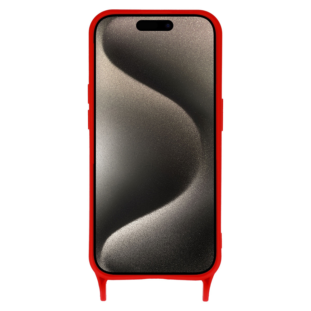 Strap Silicone Case do Iphone 12 Pro wzór 2 czerwony