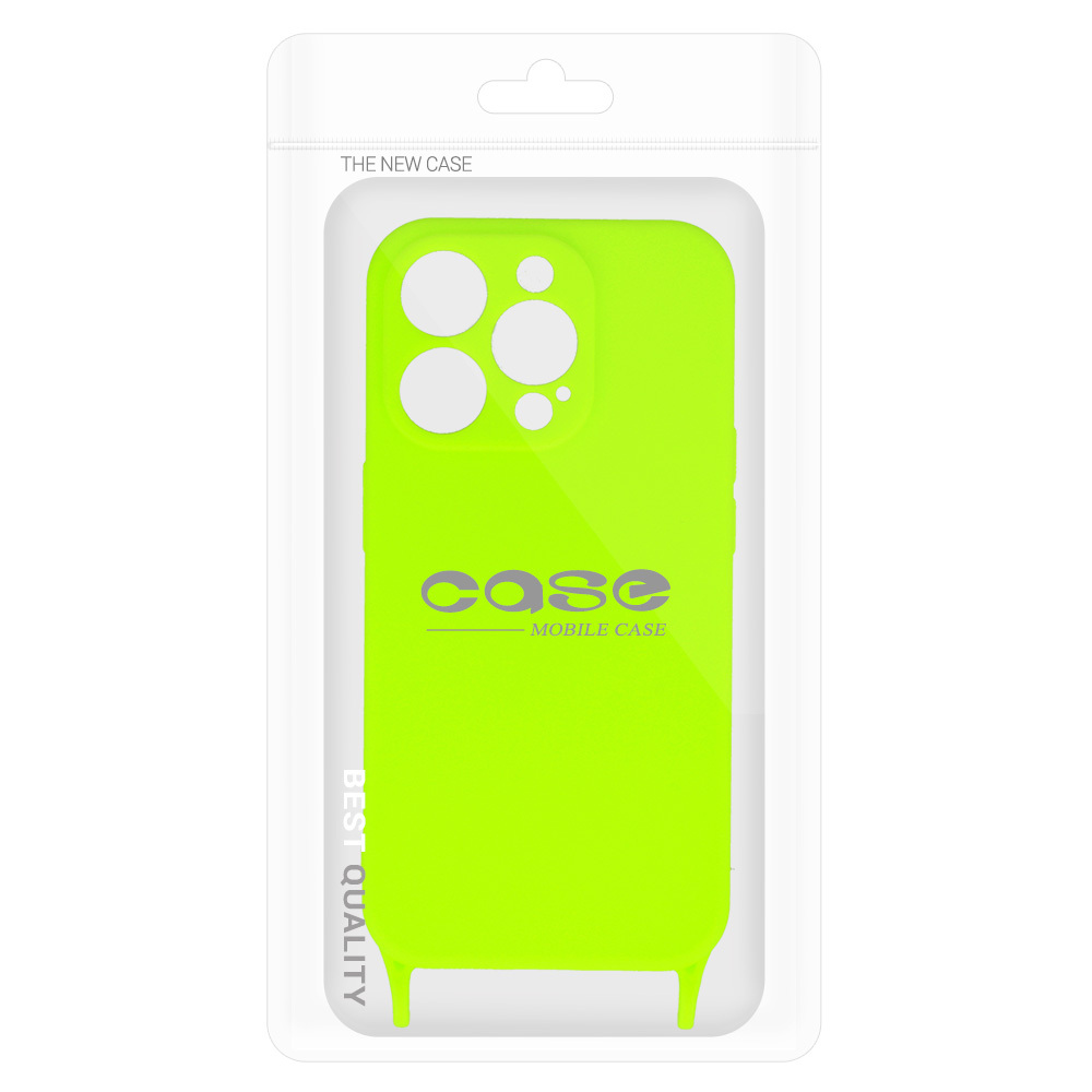 Strap Silicone Case do Iphone 13 Pro Max wzór 2 limonka