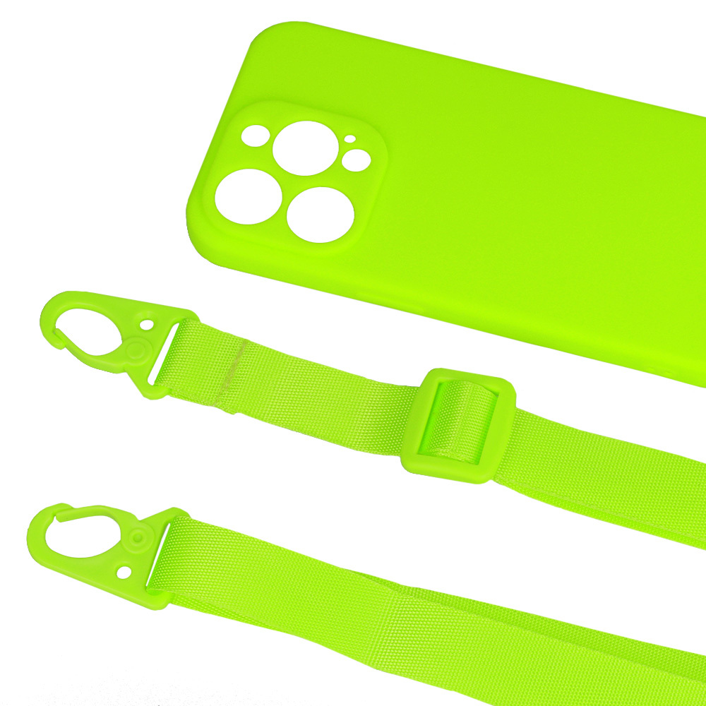 Strap Silicone Case do Iphone 14 wzór 2 limonka