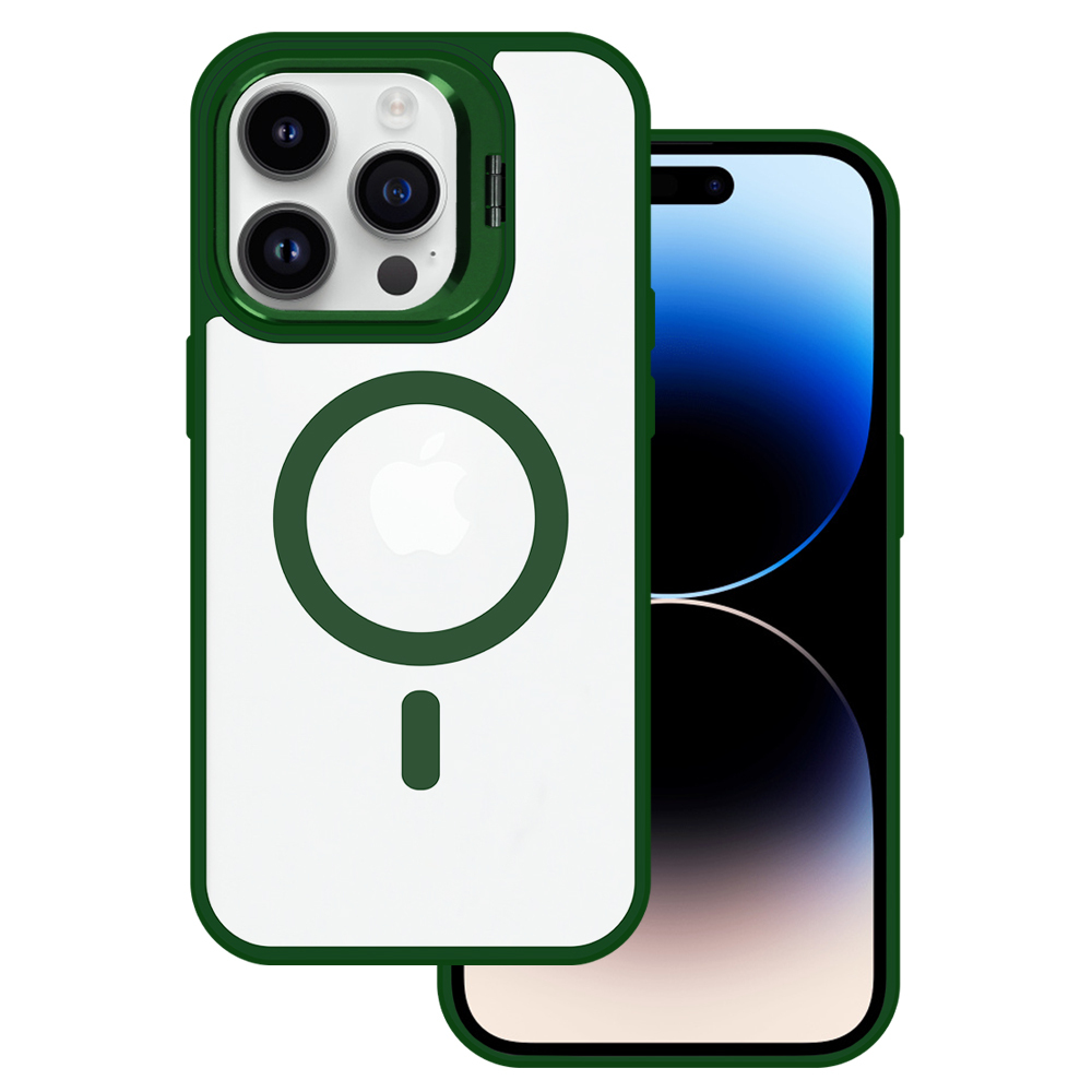 Tel Protect Kickstand Magsafe Case do Iphone 13 Pro Max zielony