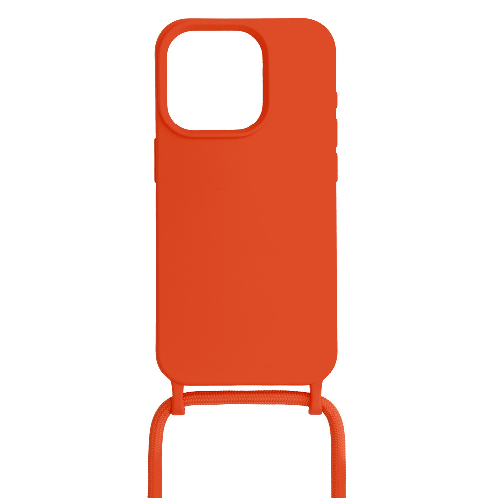 Strap Silicone Case do Iphone 11 wzór 1 pomarańczowy