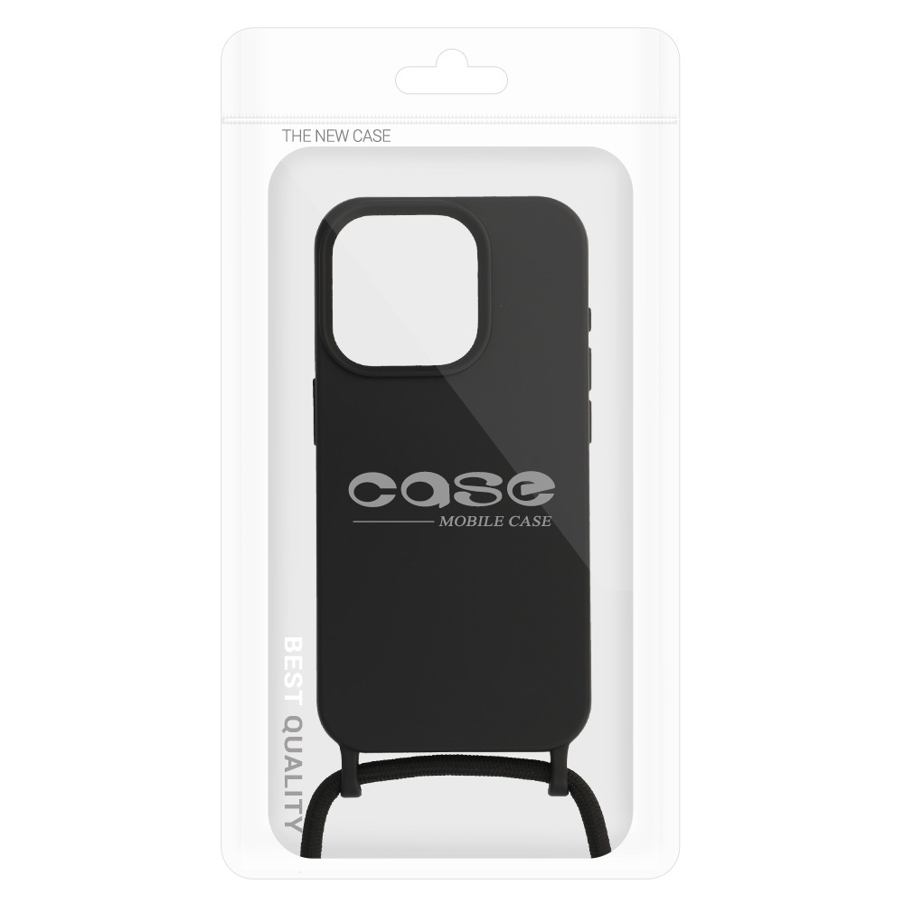 Strap Silicone Case do Iphone 13 Pro Max wzór 1 czarny