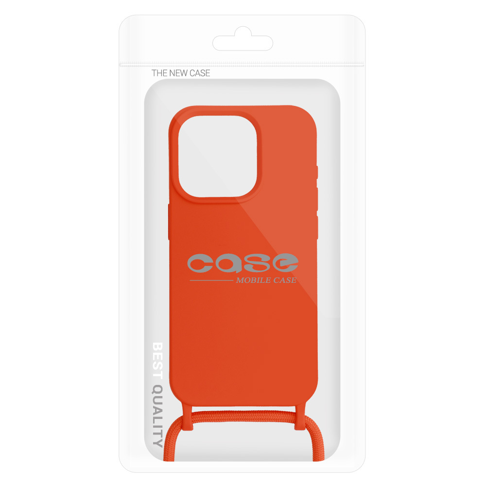 Kryt Strap Silicone pro Apple iPhone 13 Pro Max , design 1 orange