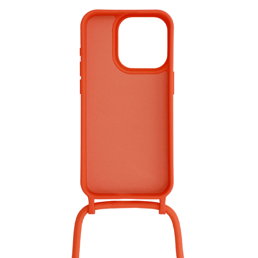 Kryt Strap Silicone pro Apple iPhone 13 Pro , design 1 orange