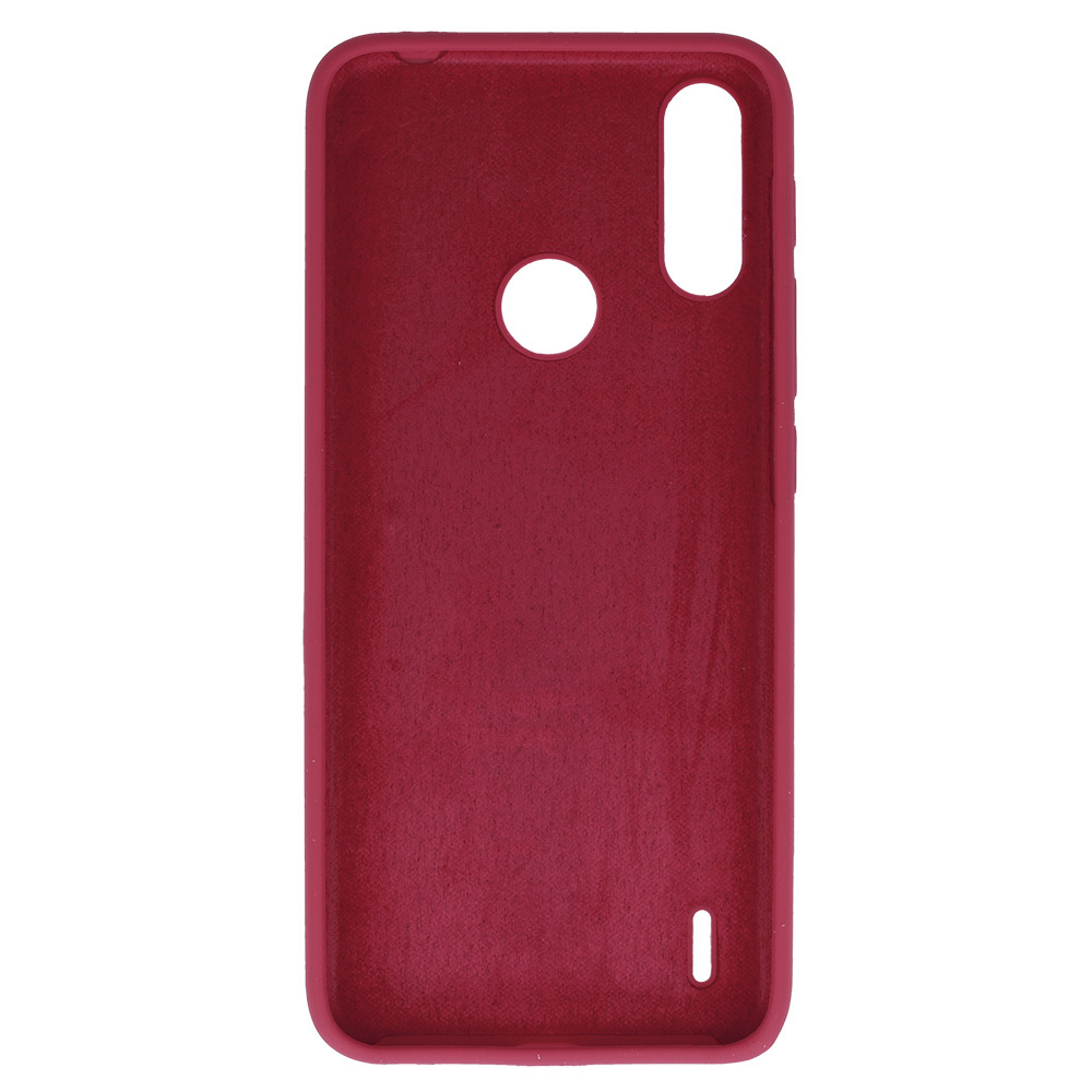 Silicone Lite Case do Motorola Moto E7 Power/E7i Power bordowy
