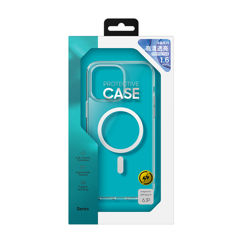 Benks Etui Magnetic Crystal do Iphone 15 Pro Max przezroczysty