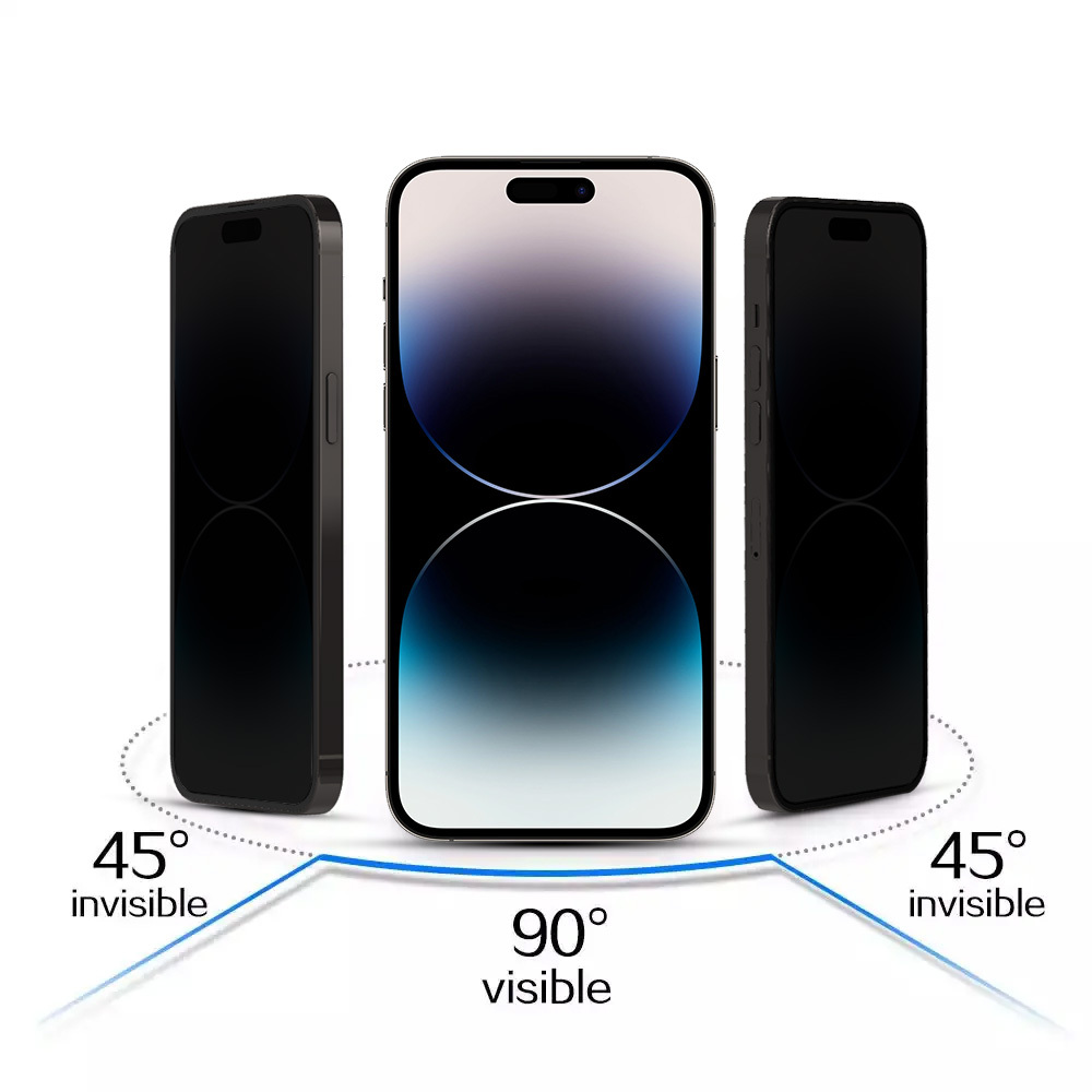 Hartowane szkło 10X Privacy Titanium do Iphone 12/12 Pro