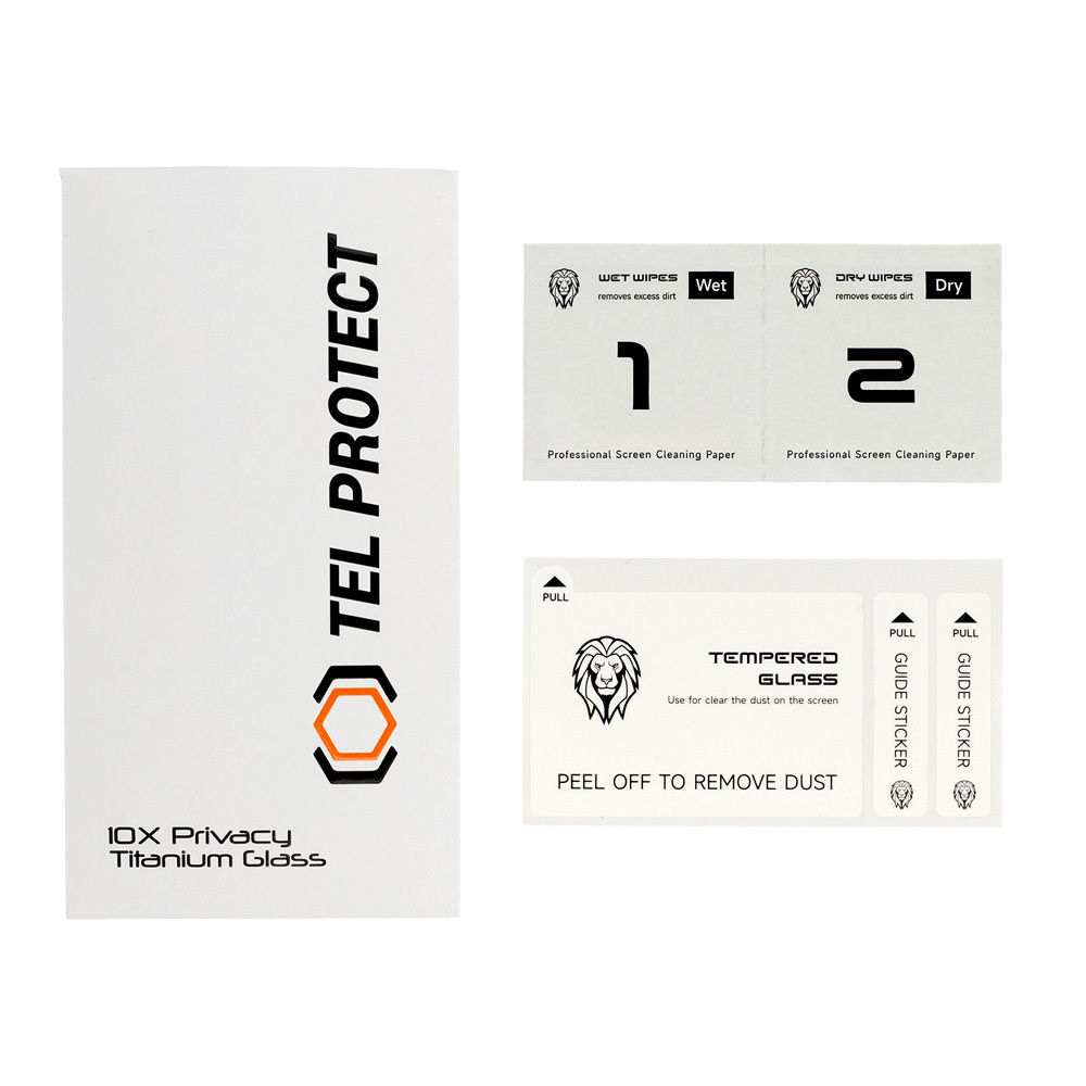 Hartowane szkło 10X Privacy Titanium do Iphone 15 Plus
