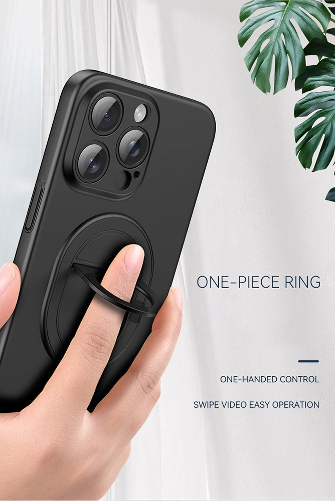 Kryt Magnetic Elipse pro Apple iPhone 15 Pro Max , barva černá