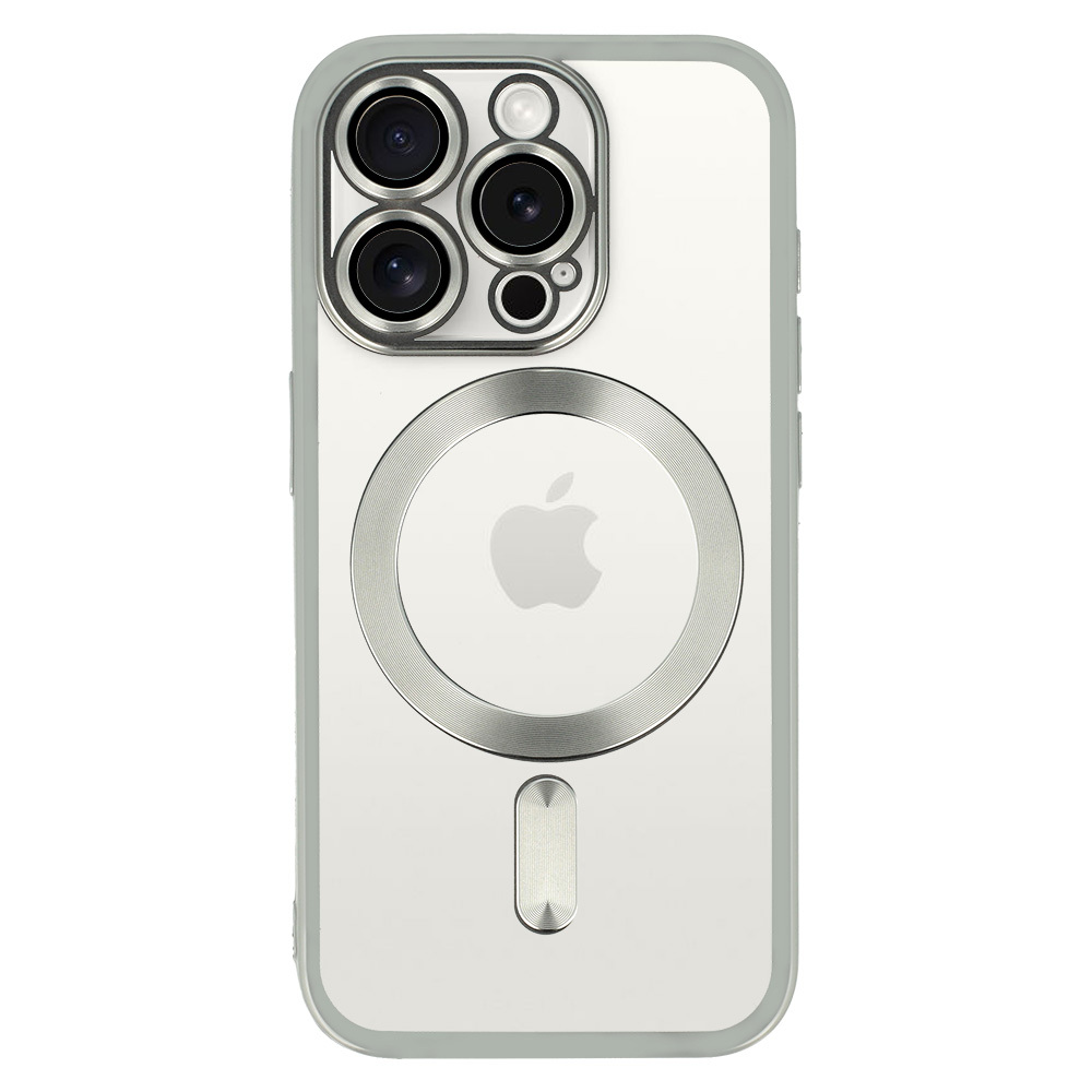 Kryt Metallic Magsafe pro Apple iPhone 14 , barva stříbrná