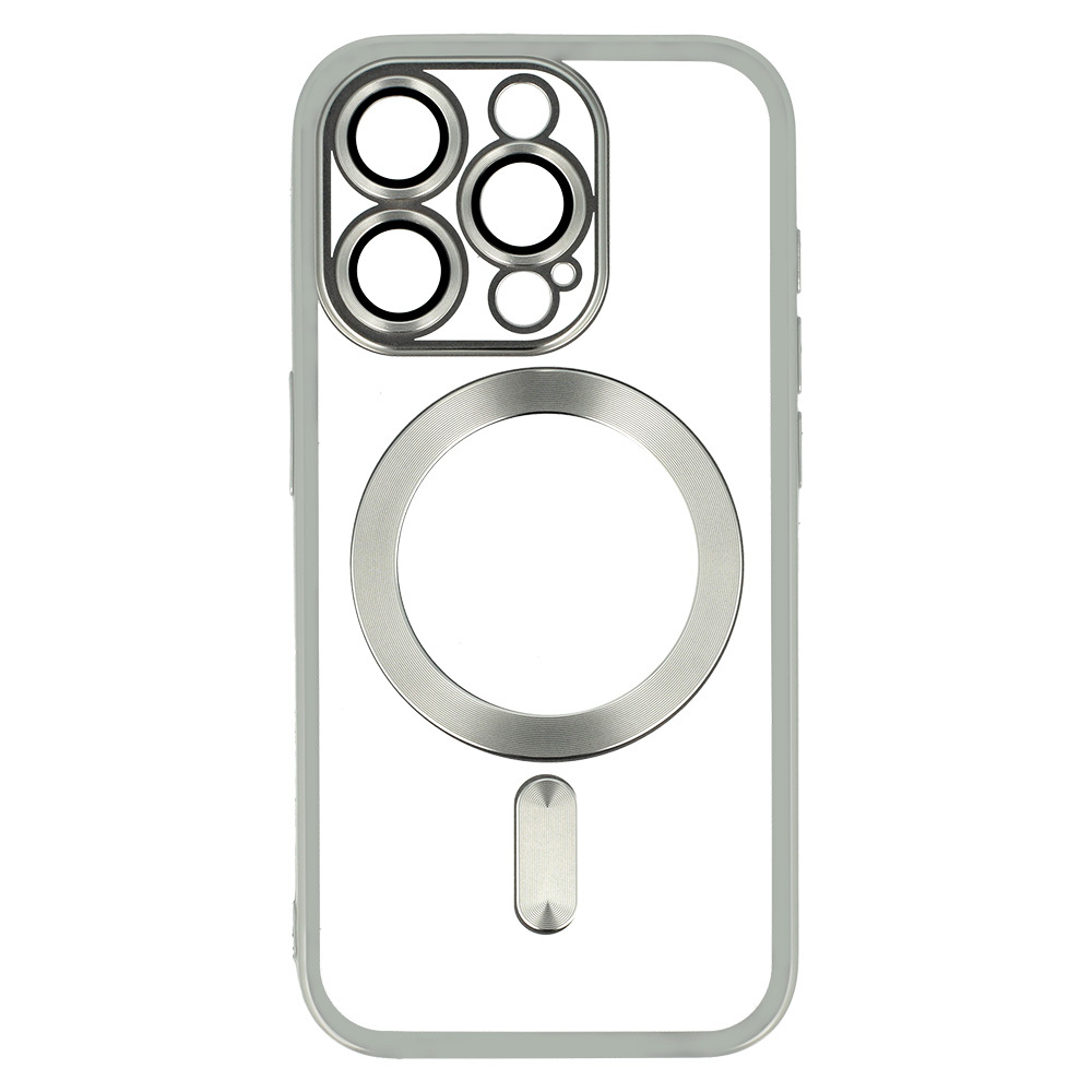 Kryt Metallic Magsafe pro Apple iPhone 14 , barva stříbrná