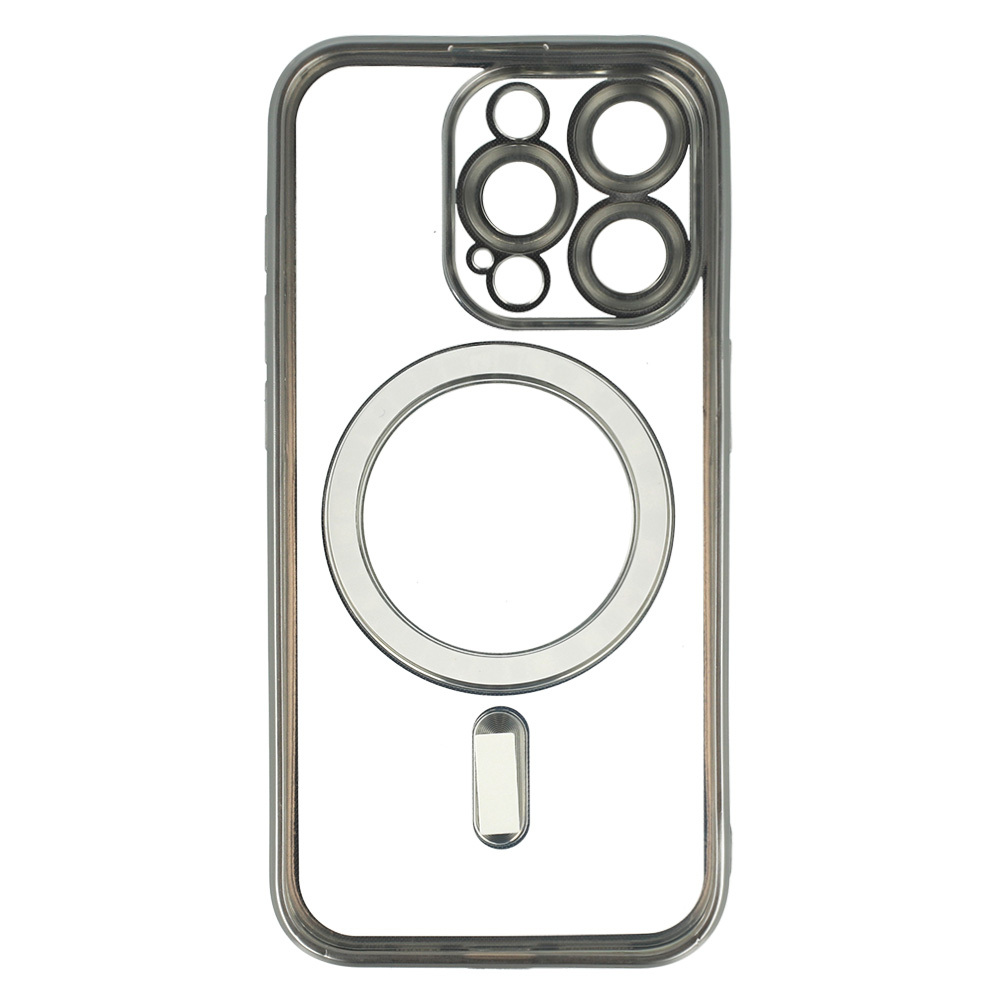 Kryt Metallic Magsafe pro Apple iPhone 14 , barva stříbrná