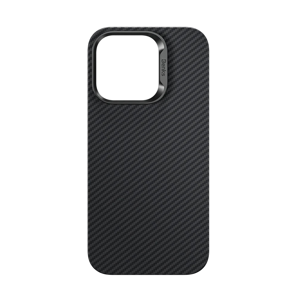 Benks Magnetic Armor Air Kevlar Case Metal Frame 600D for Apple iPhone 15 Plus , barva černá