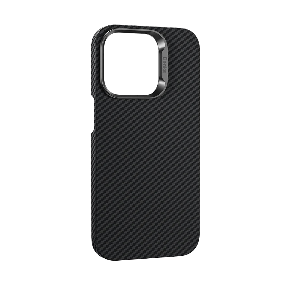 Benks Magnetic Armor Air Kevlar Case Metal Frame 600D for Apple iPhone 15 Plus , barva černá