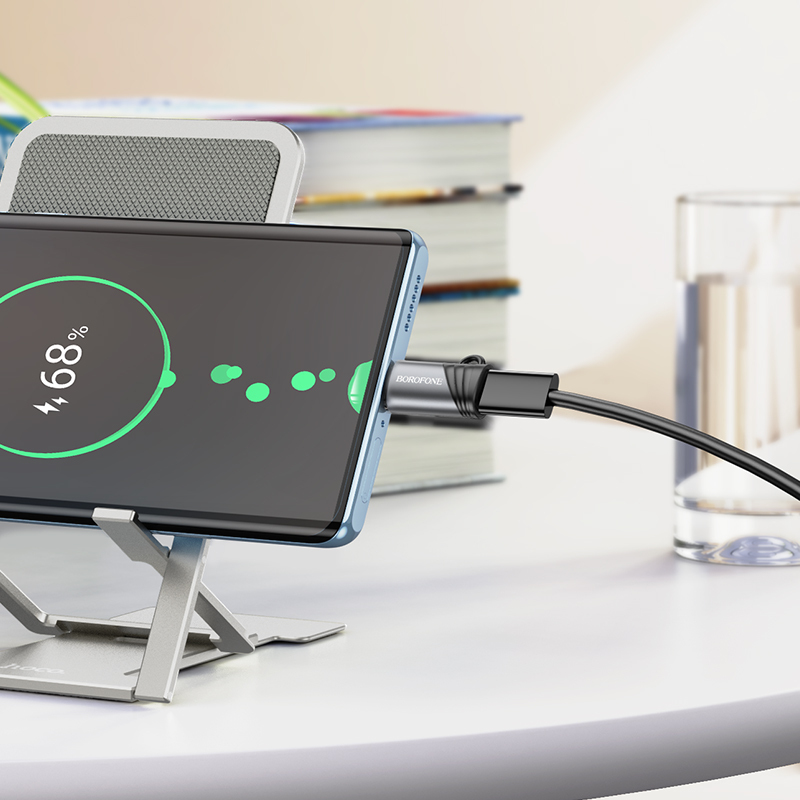 Borofone Adapter BV20 - Lightning żeński na Typ C męski - czarny