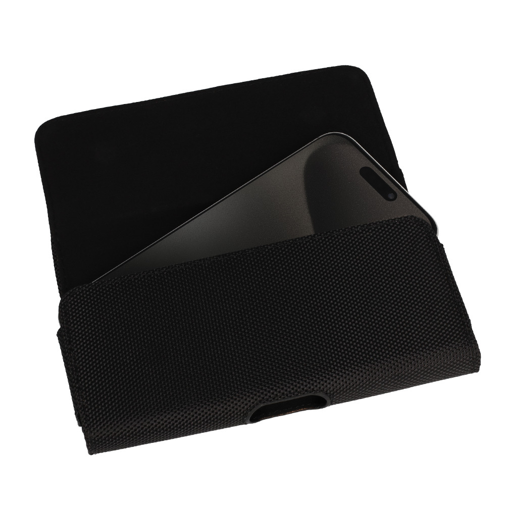 Pouzdro na opasek HIT velikost XL (167x83) pro Apple iPhone 13 Pro Max/14 Pro Max/Samsung A14 5G/A34 5G/M23/M33/S23 Ultra/Xiaomi Redmi 9A , design 2 , barva černá