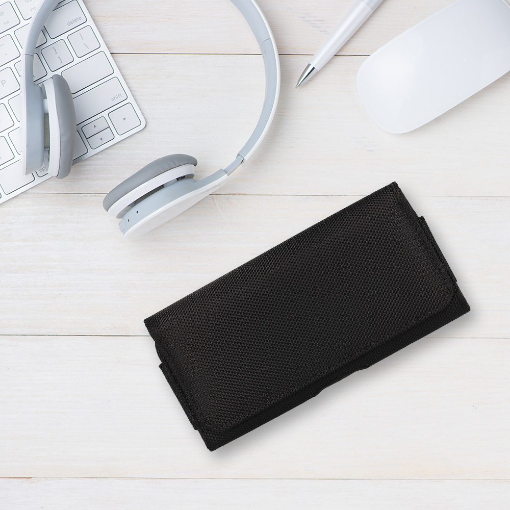 Pouzdro na opasek HIT velikost XL (167x83) pro Apple iPhone 13 Pro Max/14 Pro Max/Samsung A14 5G/A34 5G/M23/M33/S23 Ultra/Xiaomi Redmi 9A , design 2 , barva černá