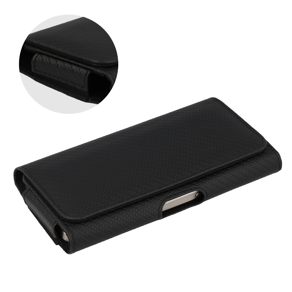 Pouzdro na opasek HIT velikost XL (167x83) pro Apple iPhone 13 Pro Max/14 Pro Max/Samsung A14 5G/A34 5G/M23/M33/S23 Ultra/Xiaomi Redmi 9A , design 3 , barva černá