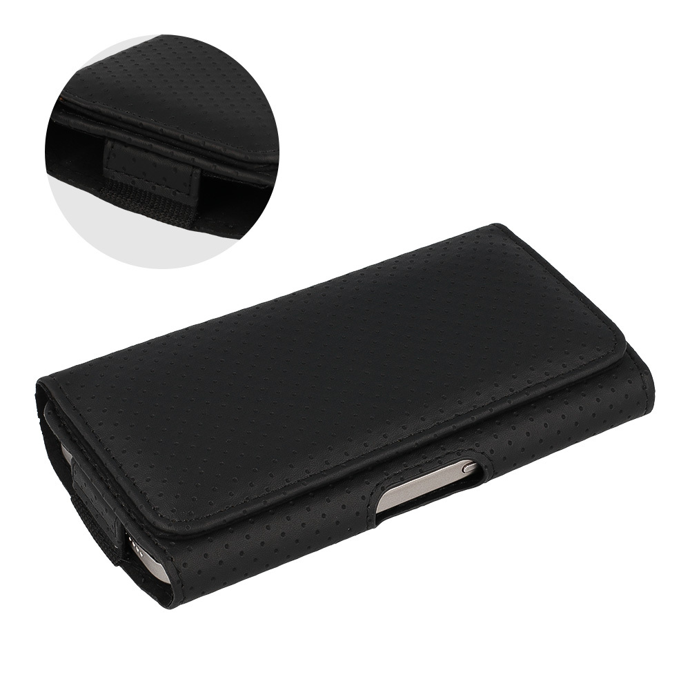 Pouzdro na opasek HIT velikost XL (167x83) pro Apple iPhone 13 Pro Max/14 Pro Max/Samsung A14 5G/A34 5G/M23/M33/S23 Ultra/Xiaomi Redmi 9A , design 4 , barva černá