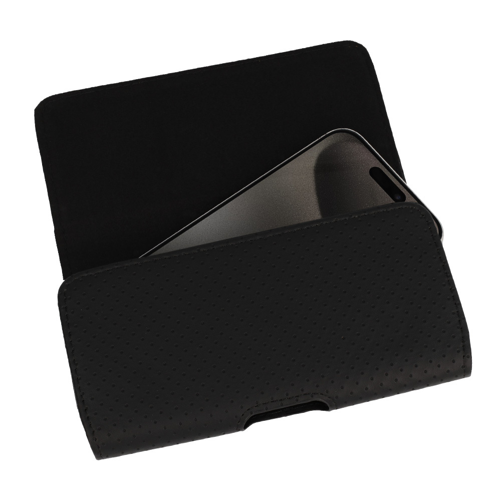 Pouzdro na opasek HIT velikost XL (167x83) pro Apple iPhone 13 Pro Max/14 Pro Max/Samsung A14 5G/A34 5G/M23/M33/S23 Ultra/Xiaomi Redmi 9A , design 4 , barva černá