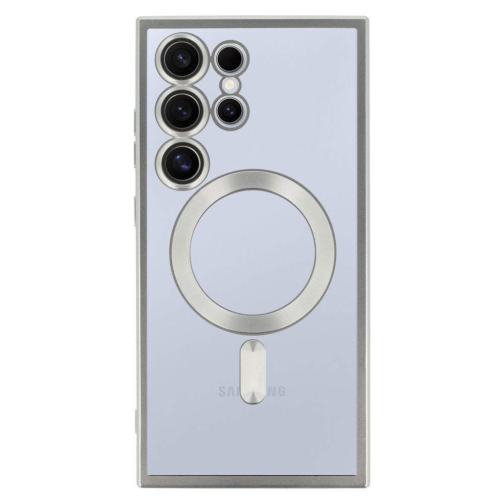 Metallic Magsafe Case do Samsung Galaxy S22 Plus Srebrny