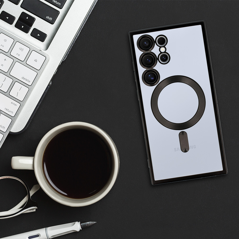 Kryt Metallic Magsafe pro Samsung Galaxy S24 , barva černá