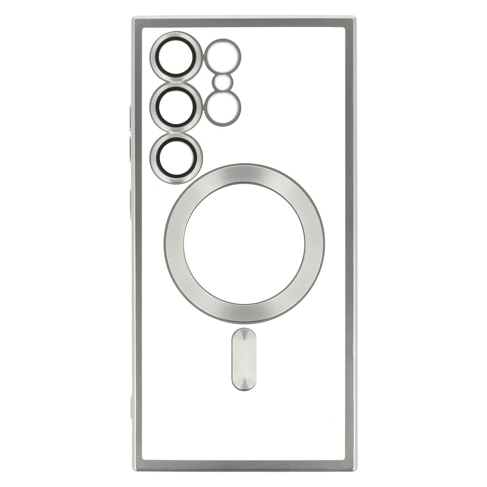 Kryt Metallic Magsafe pro Samsung Galaxy S24 , barva stříbrná