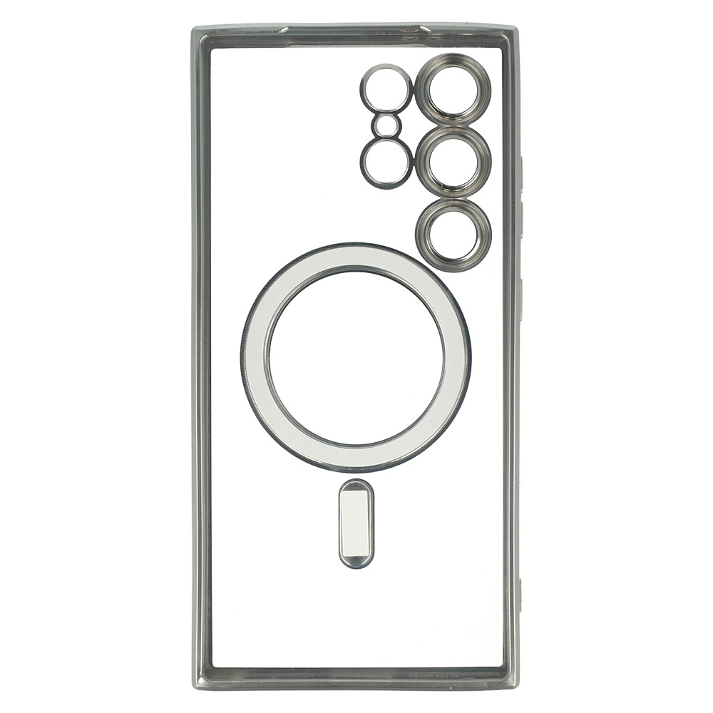 Kryt Metallic Magsafe pro Samsung Galaxy S24 , barva stříbrná