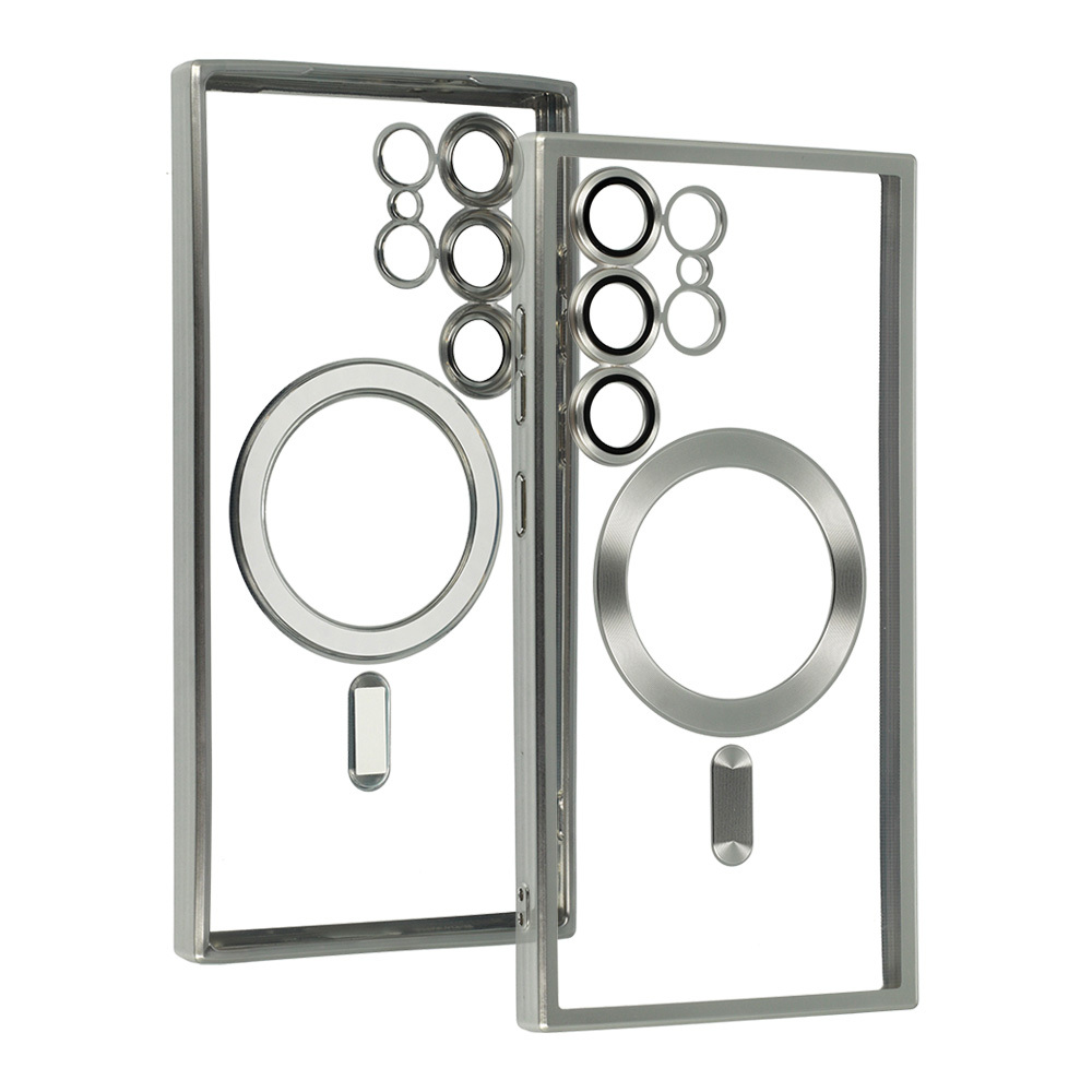 Kryt Metallic Magsafe pro Samsung Galaxy S24 , barva stříbrná