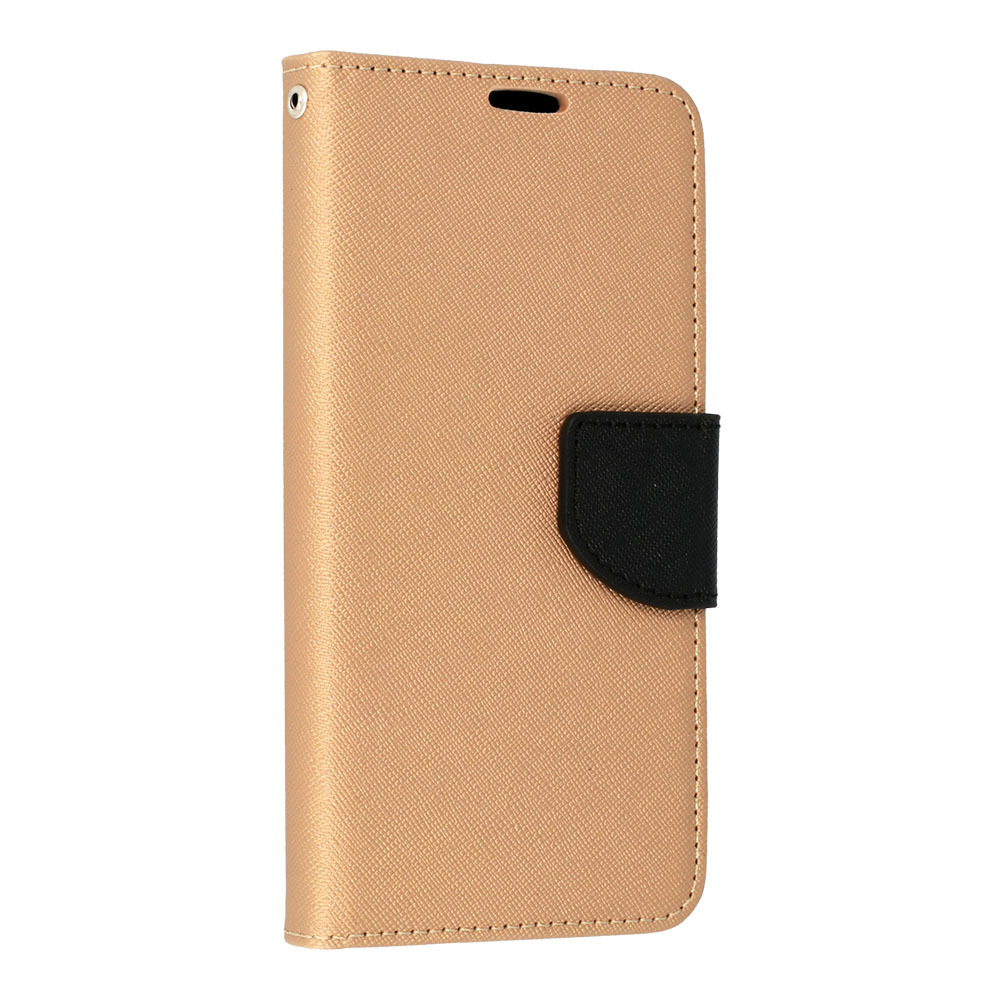 Knížkové pouzdro Fancy pro Apple iPhone 12/12 Pro , barva zlatá-černá