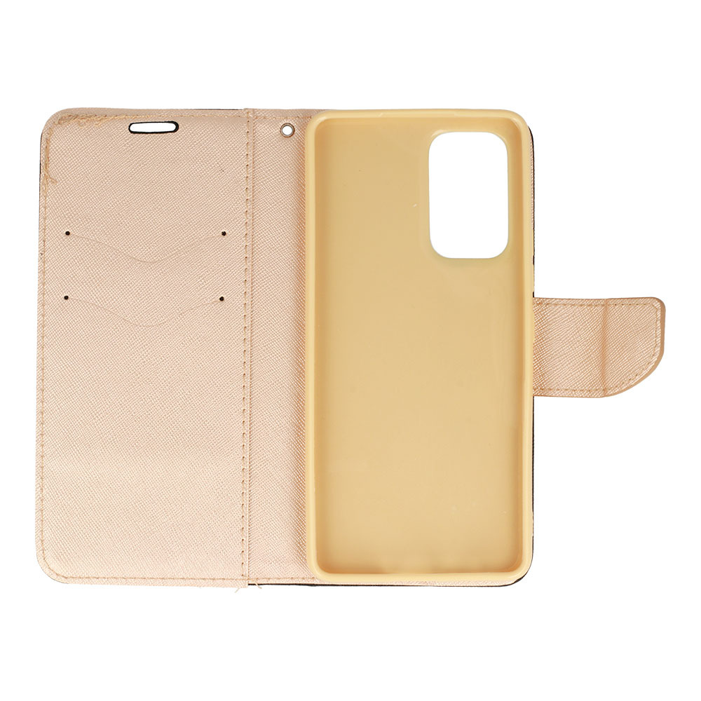 Knížkové pouzdro Fancy pro Xiaomi Redmi Note 11 5G/Note 11S 5G/Poco M4 Pro 5G , barva černá-zlatá