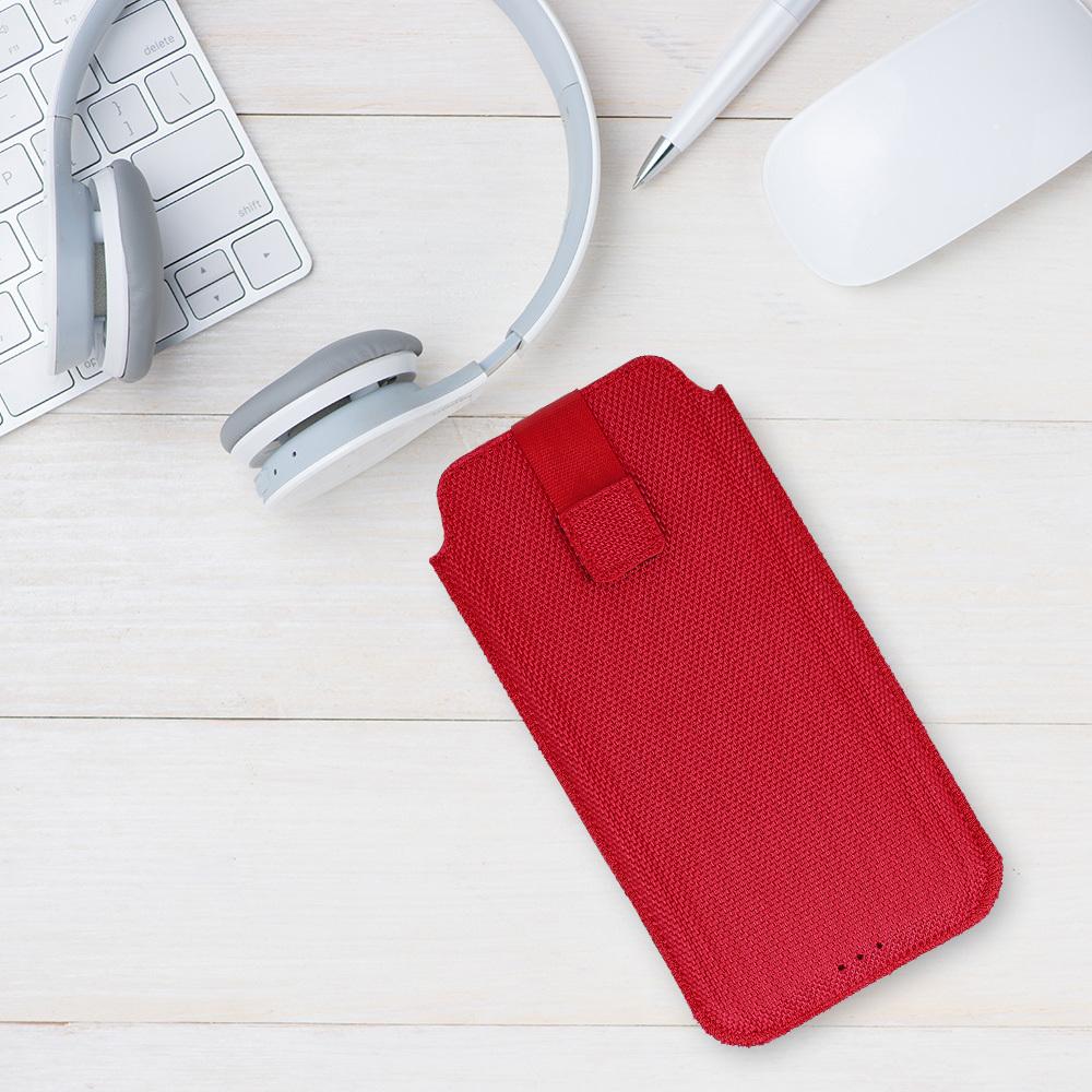 Kapsička HIT XL (162x82) pro Apple iPhone 15/15 Pro/Apple iPhone 16/16 Pro/Samsung S24/S24 Plus/S25/S25 Plus/A53/A55 5G , design 2 , barva červená