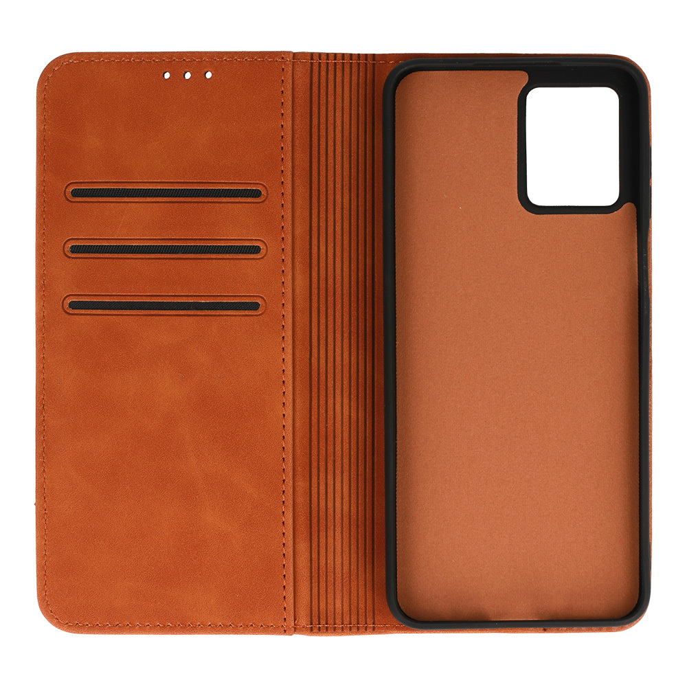 Knížkové pouzdro Wonder Prime pro Motorola Moto G14 , barva hnědá