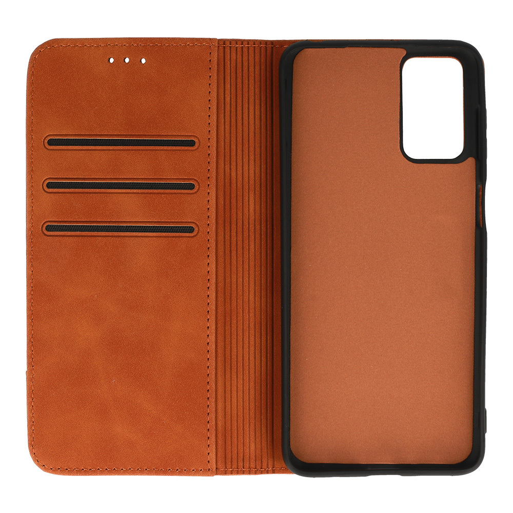 Knížkové pouzdro Wonder Prime pro Motorola Moto G42 , barva hnědá