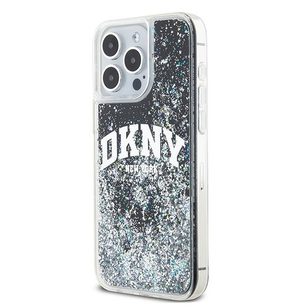 Originální kryt DKNY Liquid Glitter Big Logo DKHCP14XLBNAEK for Apple iPhone 14 Pro Max , barva černá