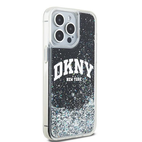 Originální kryt DKNY Liquid Glitter Big Logo DKHCP14XLBNAEK for Apple iPhone 14 Pro Max , barva černá