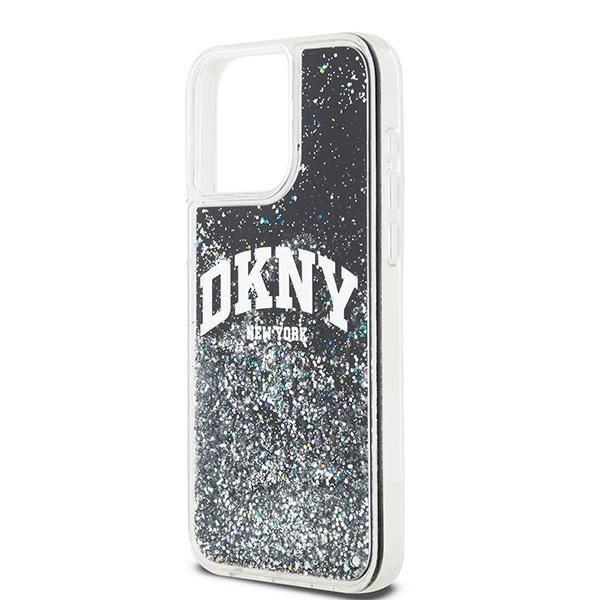 Originální kryt DKNY Liquid Glitter Big Logo DKHCP14XLBNAEK for Apple iPhone 14 Pro Max , barva černá