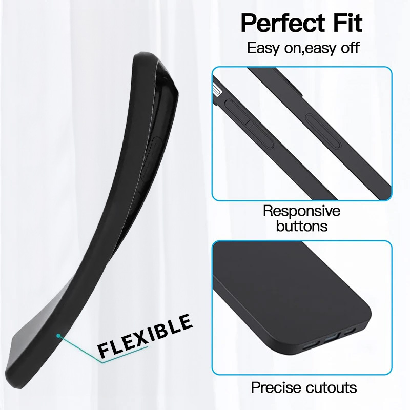 Back Case MATT do XIAOMI REDMI NOTE 13 4G Czarny