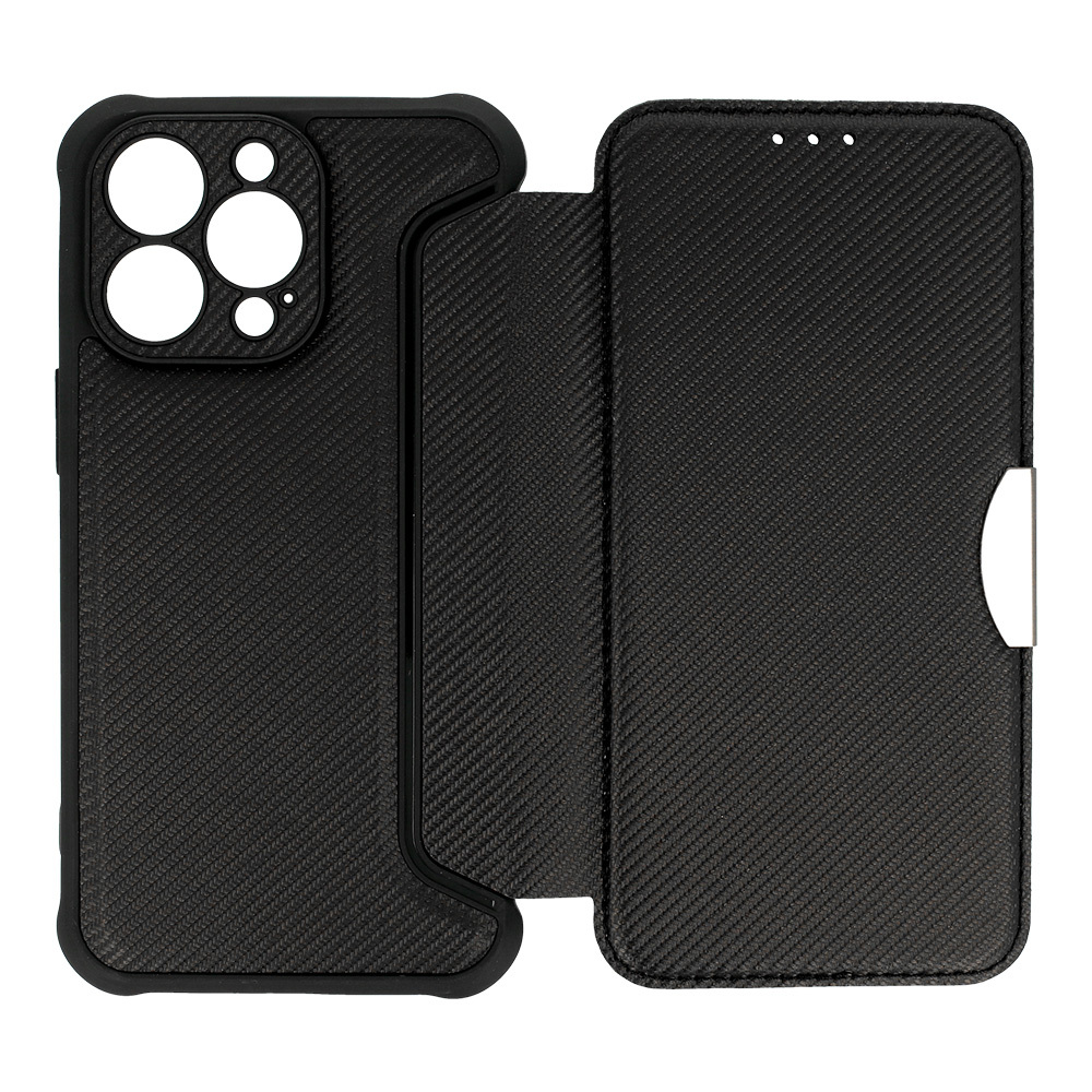 Razor Carbon Book Case for Xiaomi Redmi Note 13 Pro 4G , barva černá