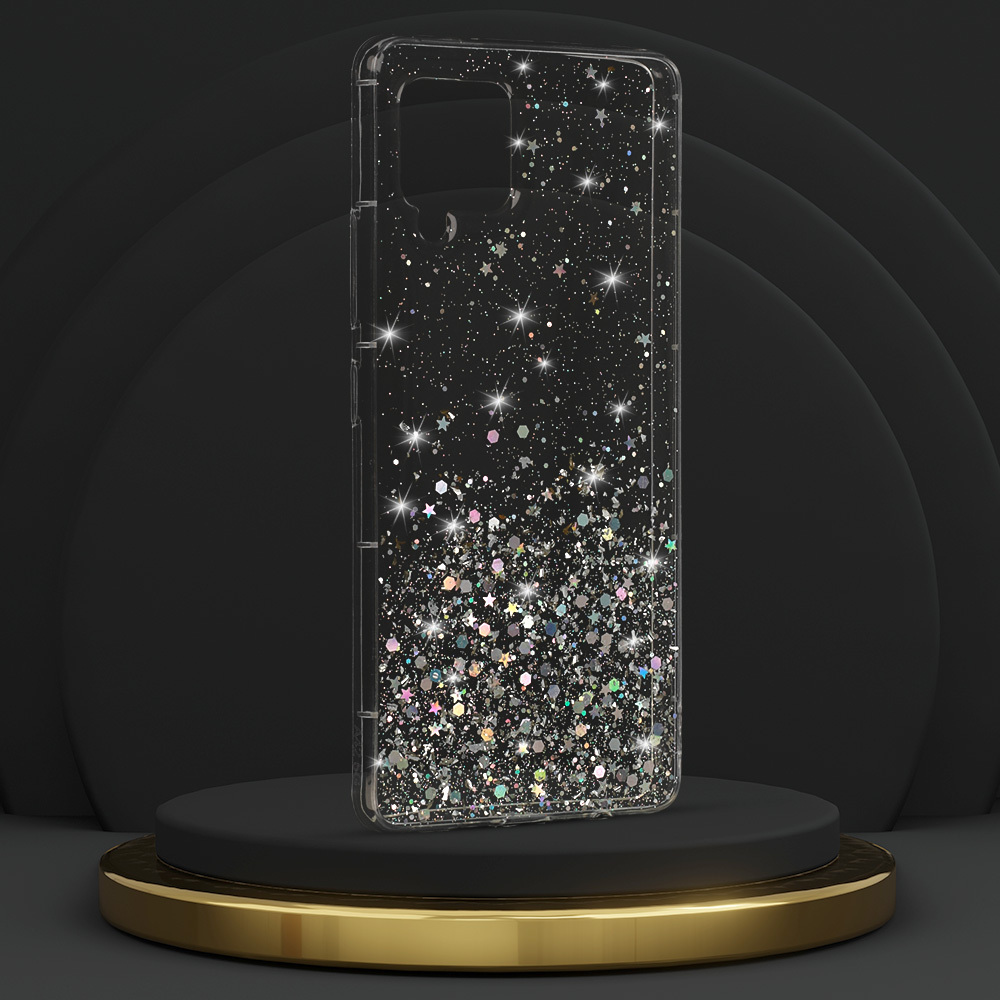 Kryt třpytivý Brilliant pro Samsung Galaxy A42 5G , barva čirá