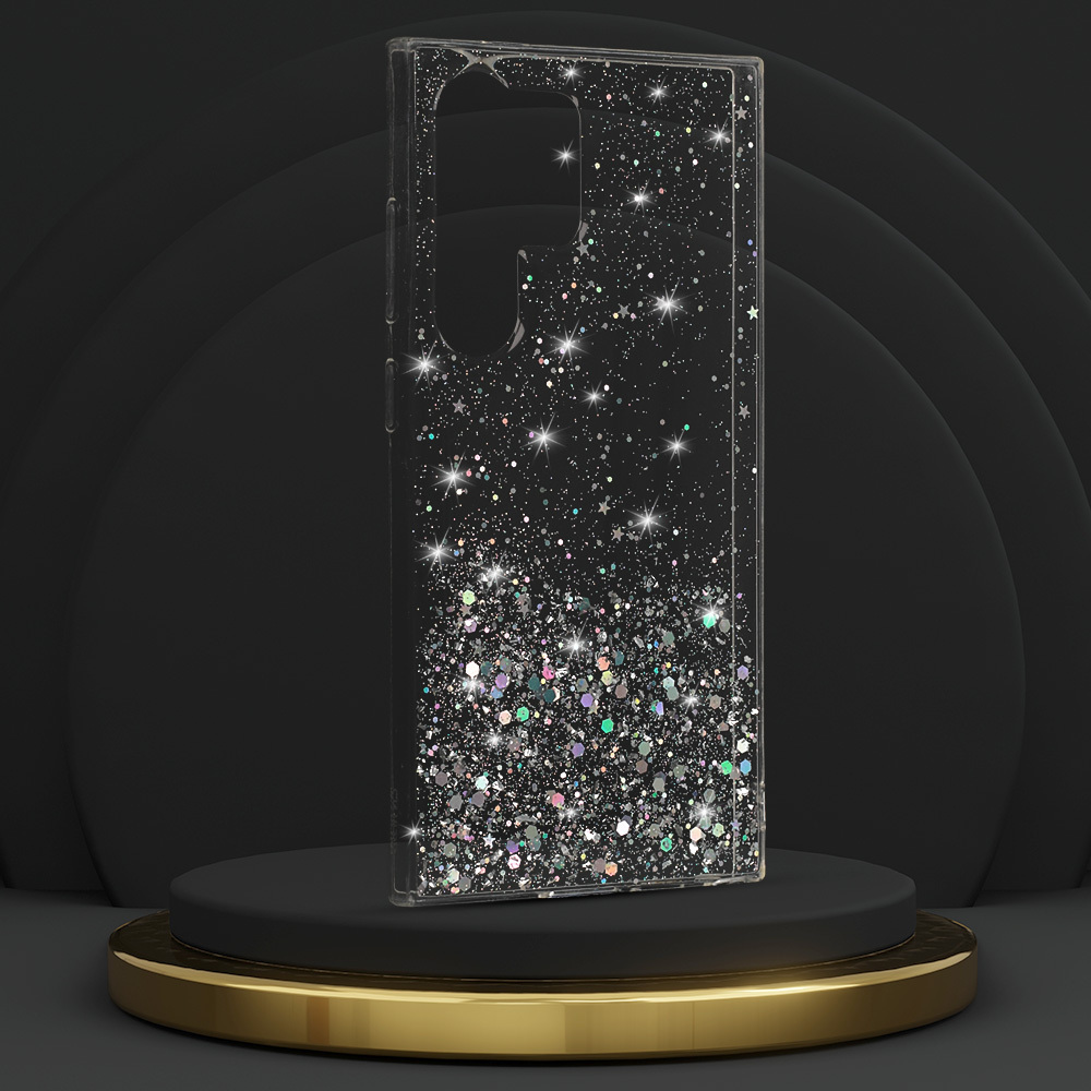 Kryt třpytivý Brilliant pro Samsung Galaxy S23 Ultra , barva čirá