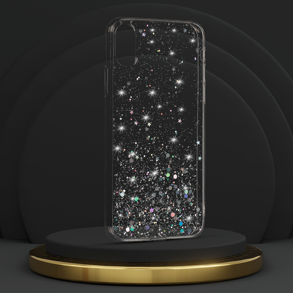 Kryt třpytivý Brilliant pro Apple iPhone X/XS , barva čirá