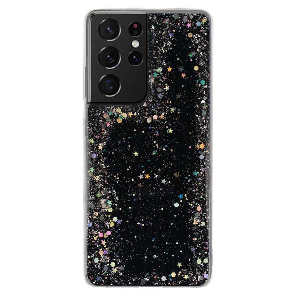 Kryt třpytivý Brilliant pro Samsung Galaxy S21 Ultra , barva černá